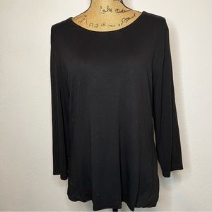 Lynn RitchieSilver Black Long Sleeve Top XL